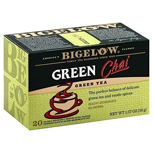 Bigelow Green Tea Chai 1.37 OZ(Pack of 2)