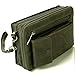Alpine Swiss Mens Leather Clutch Bag Travel Case Organizer Wallet Gray
