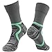 Breathable Waterproof Socks, High Performance Socks RANDY SUN Men's Wonder Lightweight Socks For Sports Gray&Green