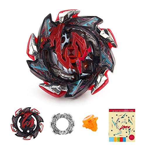 Burst Blade Battle Tops Gyro Spinning Toys Bey Toy B100 Spriggan Requiem.0.Zt & B113 Hell Salamander.12.Op with L/R String Launcher Power Booster - Thumbnail 5