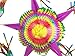 Small Colorful Foldable Cardboard Star Pinata - Ideal for Mexican Party Decorations