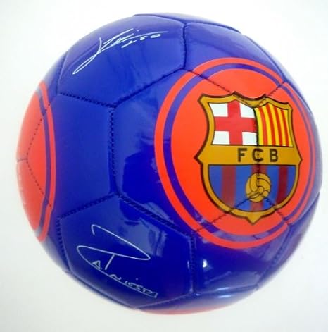 Barcelona F.C. - Balón de fútbol, tamaño 5, con autógrafos y ...