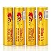 4x Imren 3000MAH 20/40A IMR 18650 3.7V FT NEW PURPLE VERSION in PVC CASE authentic original flat top high drain battery batteries by V Force (Original Version)
