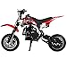 KidsFunWorld 49CC 2-Stroke Gas Power Mini Pocket Dirt Bike Dirt Off Road Motorcycle Ride-on (Red)