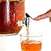 Mason Jar Glass Beverage Dispenser with Metal Lid, 1 Gallon