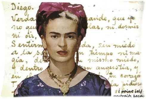 Custom Home Decor Frida Kahlo Zippered Pillow Case 2030 (Two Sides) Md9
