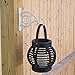 Gray Bunny 2 Pack Outdoor Plant Hanger Hook, 6” Large Victorian Heavy Duty Iron Wall Hooks for Bird Feeders, Lanterns, Wind Chimes, Patio Decor - White, Christmas Wreath, Christmas Yard Decorations