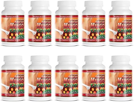Super African Mango 1200 All Natural Weight Loss 60 Capsules Per Bottle (10)