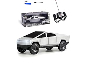 Powvan Cyber Truck Remote Control Toy Cybertruck Model RC Car Toy for Kids 2.4GHZ Light Effect Easy-to-Operate Dual Motor All-Terrain