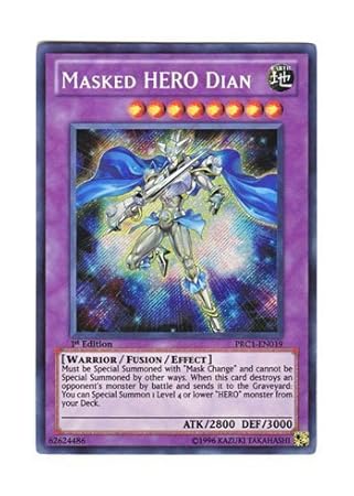 Amazon 遊戯王 英語版 Prc1 En019 Masked Hero Dian ｍ ｈｅｒｏ