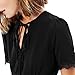 Avoir Aime Vintage Inspired Classic Chiffon Short Sleeve Knee Length Dress With Lace and Keyhole