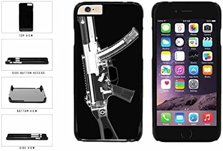 Long Gun With Black And White Xray Plastic Phone Case Back Cover Apple iPhone 6 Plus (5.5 Inches)