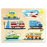 Professor Poplarâ€™s Wooden People Movers Peg Puzzle (6pcs.) by Imagination Generation