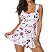 Aoesila Light Up The Night Print One-Piece Swimsuit Beach Swimwear Bathing Suit