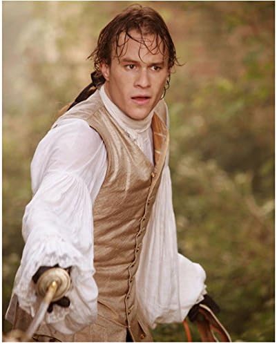 Heath Ledger 8 Inch X 10 Inch Photograph Casanova White Puffy