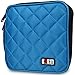 32 Capacity CD/DVD Wallet, 230D Space Twill Cover, Blue