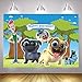 Cartoon Puppy Dog Pals Theme Backdrop Boys Kids Birthday Party Photography Background Cake Table Decorations Banner Baby Shower Photo Studio Booth Props 7X5FT Vinyl