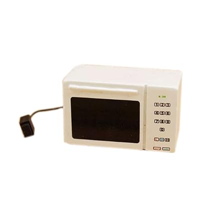 MAGICYOYO Family Kitchen Cooking Microwave Oven - 1;12 Dollhouse Miniature Accessories - White