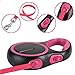 Retractable Dog Leash 16 ft Heavy Duty Walking Leashes Perfect for Medium Small Dog One Button Brake & Lock Comfortable Hand Grip Tangle Free with Anti-Slip Handle (Pink)
