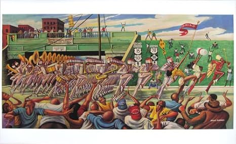 Amazon Com Ernie Barnes Homecoming Print 19 X 38 In Posters