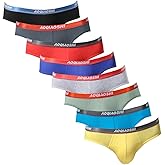 HOOFESAN Mens Modal Microfiber Underwear Briefs Low Rise Support Brief Elastic Waistband Briefs Underpants 4 Pack