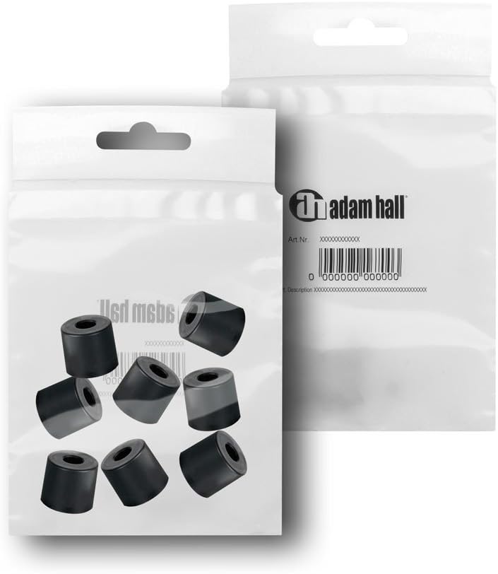 Adam Hall Hardware 4913 M8 AH - Bag of 8 Rubber Foot 38 x 33 mm, Black - Image 3