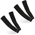 N-rit Compression Cooling Arm Sleeves for Men and Women, UV Sun Protection, Ideal for All Sports and Activities [Black/2 PK]