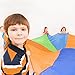 FUN LITTLE TOYS Parachute 10 Foot Kids 8 Sturdy Handles, Party Outdoor Gymnastics Cooperative Games Kids, Include 20 Colorful Plastic Balls