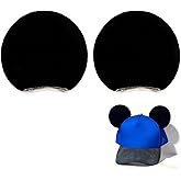 Magnetic Mouse Ears for Hats, Removable Magnet Minni Ear for Cap, Interchangeable Mouse Ears for Baseball Hat