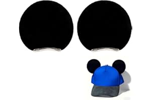 Magnetic Mouse Ears for Hats, Removable Magnet Minni Ear for Cap, Interchangeable Mouse Ears for Baseball Hat