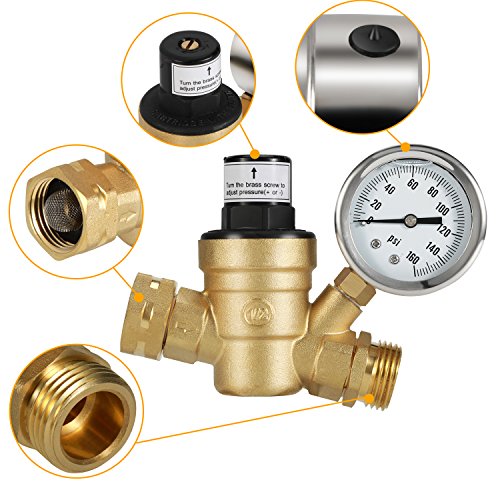 5 Kohree+Pressure+Regulator+Lead+Free+Adjustable
