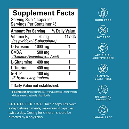 Dr Amen BrainMD NeuroLink 180 Capsules Promotes Optimal Brain