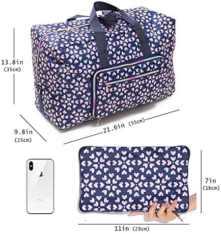 Large Foldable Travel Duffle Bag For Women Hospital Bag Cute Floral Tote Handbag Shoulder Weekender Overnight Carry On Checked Luggage Bag For Girls 3 Large Foldable Travel Duffle Bag For Women Hospital Bag Cute Floral Tote Handbag Shoulder Weekender Overnight Carry On Checked Luggage Bag For Girls