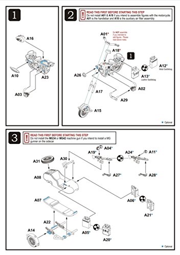 German Motorcycle R75 with Sidecar (ETO) (1:56th scale / 28mm)