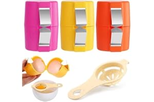 3Pcs Household Egg Shell Opener with 1 Egg Separator, Portable Egg Shell Openers, Egg Eggshell Opener Remover Cracker Peeler 