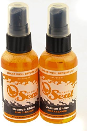 2 QTY 2oz Bottle Orange Seal Orange Shine Bicycle Bike Cleaner / Polish NEW