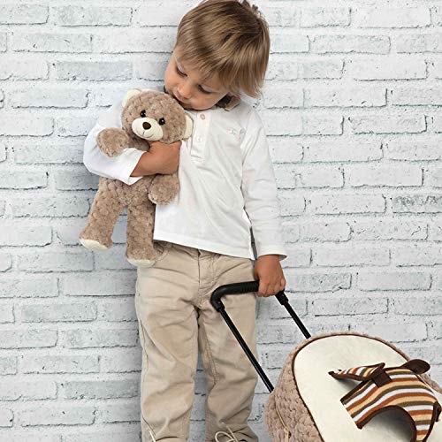 PERLETTI Plüschtier Teddybär Kindergepäck Rucksack für Kinder - Kinderrucksack Abnehmbaren Rädern und Kuscheltier Bär… – Bild 6