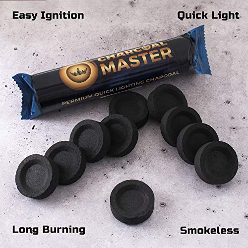 Charcoal Masters Hookah Coals Instant Light Premium Charcoal