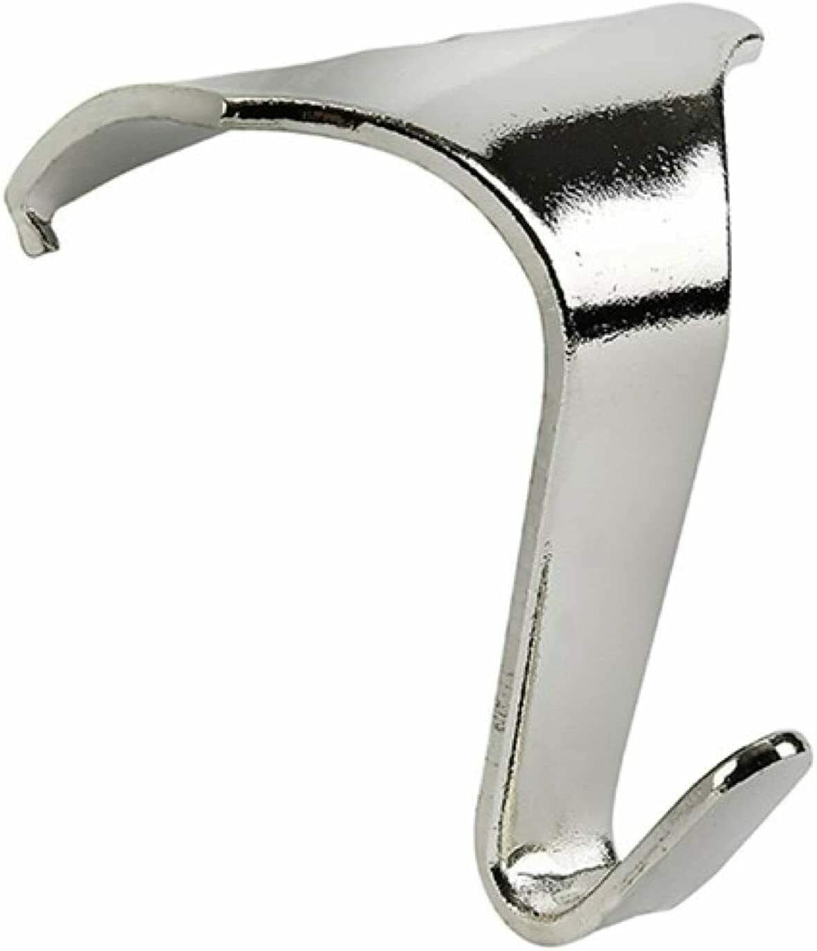 Taskar Silver Chrome Picture Rail Hooks - Contemporary/Heavy Duty (4 Pack)