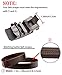 QISHI YUHUA Men's Solid Buckle Automatic Ratchet Leather Belt Buckle,kt321