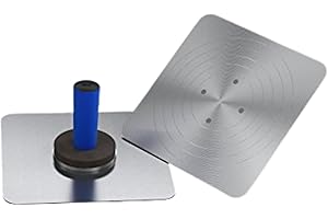 Bon Aluminum Hawk 10 x 10 in. with Comfort Grip Handle and Callous Preventer for Smooth, Controlled Plaster and Drywall Work
