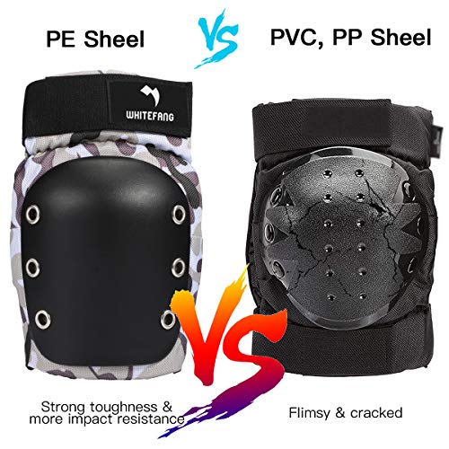 WhiteFang Knee Pads for Kids, Knee Pads and Elbow Pads with Wrist