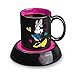 Disney Minnie Mouse Mug Warmer by Select Brands - Disney Kitchen Accessories for Fans - with Minnie Mouse Mug & Coffee Warmer Plate - Gifts for Disney Lovers - 12 Oz