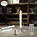 Window Candles Battery Operated With Remote Timers Flickering Flameless Led Electric Candle Lights With Removable Tapers Pillar Candle Holders For Christmas Decorations 2pcs Silver Base