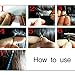 1 Set Hair Extension Tool Kit Plier Hook Pulling Needle 200Pc or so Micro Silicone Link Rings Beads for Professional Hair Styling Tools Accessory (Dark Brown)