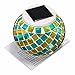 Glass Solar Table Light, GLISTENY Mosaic Glass Ball Garden Lights Color Changing Create Romance Wireless Waterproof Outdoor/Indoor Decoration Light for Party Home Patio Garden Tables Lawn