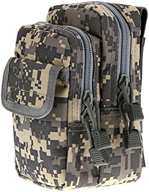 ZJtech Tactical Molle Pouch Water-resistant Compact EDC Pouch for iPhone 7 Plus 6S (ACU)
