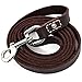 Leatherberg Leather Dog Training Leash - Brown 6 Ft Long x 3/4