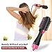 One-Step Growom Hot Air Brush, Hair Dryer, Straightener, Curler, Hair Styler, Designer and Volumizer, with 6pcs Plastic Alligator Hairgrips for All Hairstyles