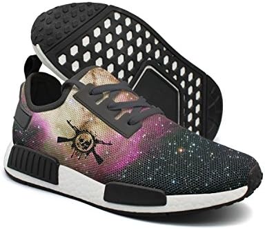 Breathable Mesh Plate Shoes Automatic Rifles And Skull Fashion Sports Shoes